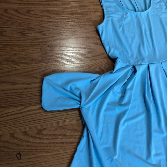 Classy blue knee length dress - Picture 4 of 4